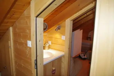 Ein Badezimmer in der Unterkunft Forum L au centre de Zinal